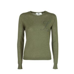 Dee Ocleppo Olive Green Cashmere Crew Neck Sweater Women Green Sweaters